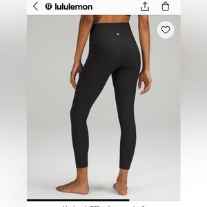 Lululemon Align Ribbed Black High Rise Legging 25” Size 4